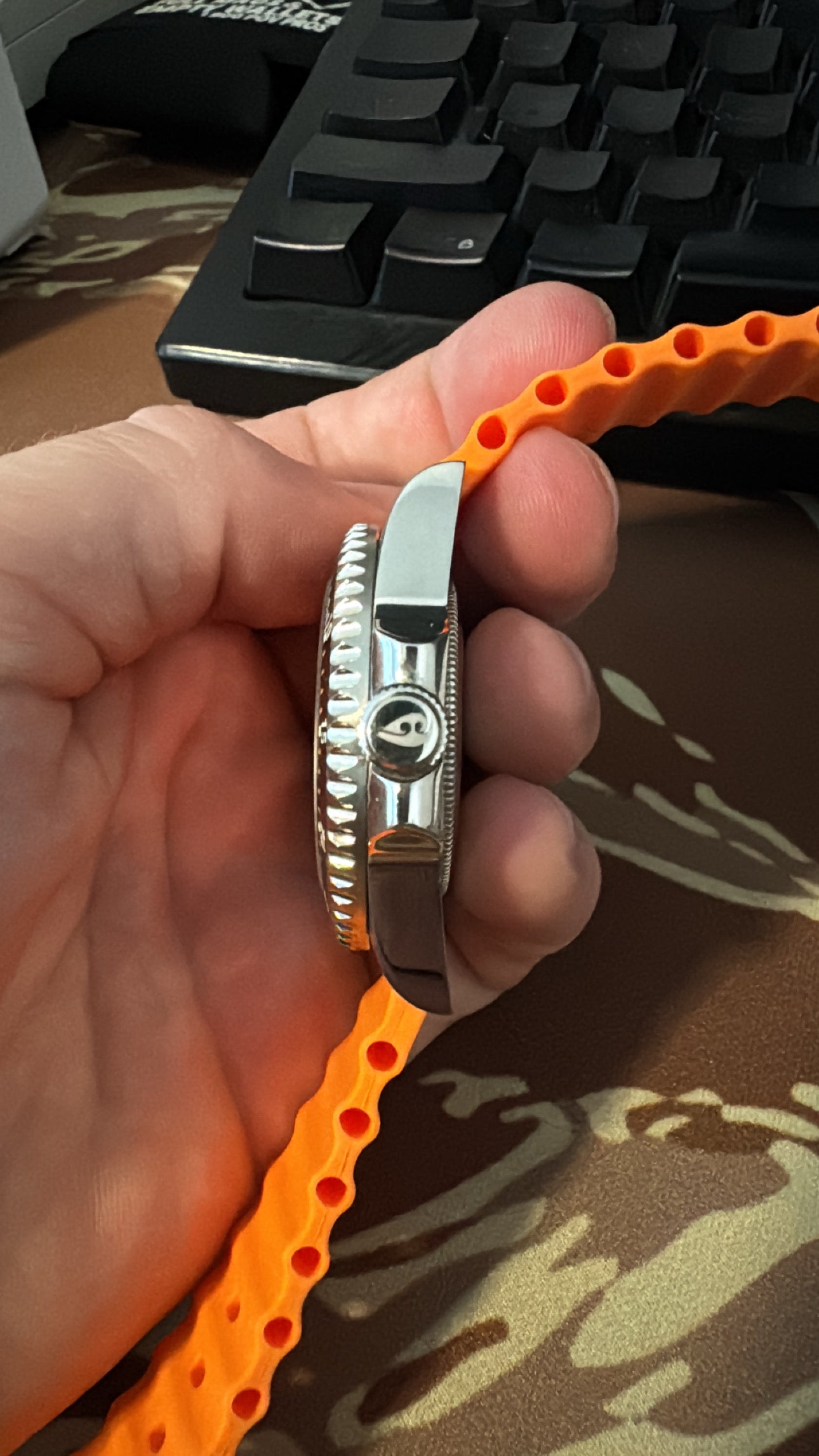 Aquacy 1769 Hei Matau Men's Automatic 300M Orange Dive Watch 1769.O.B.S